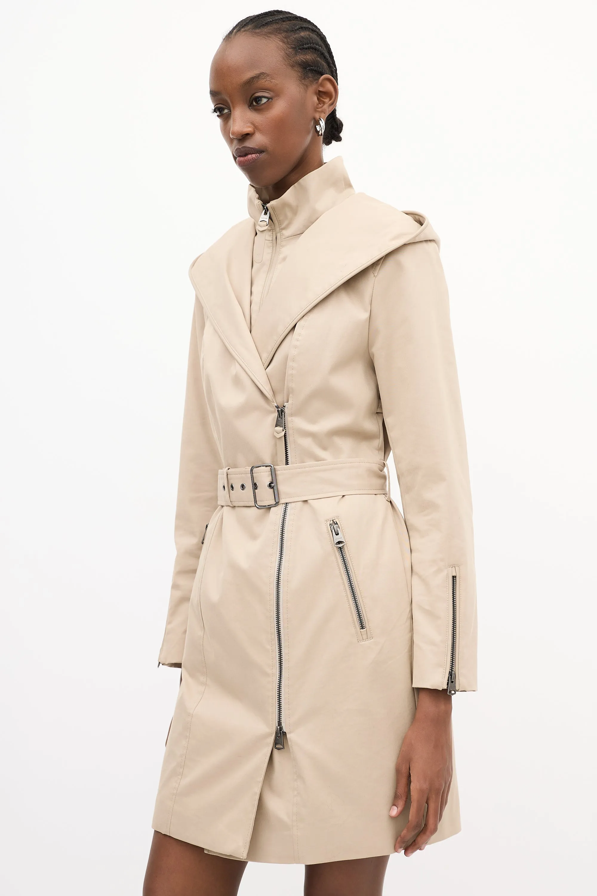 Adela Layered Zip Coat