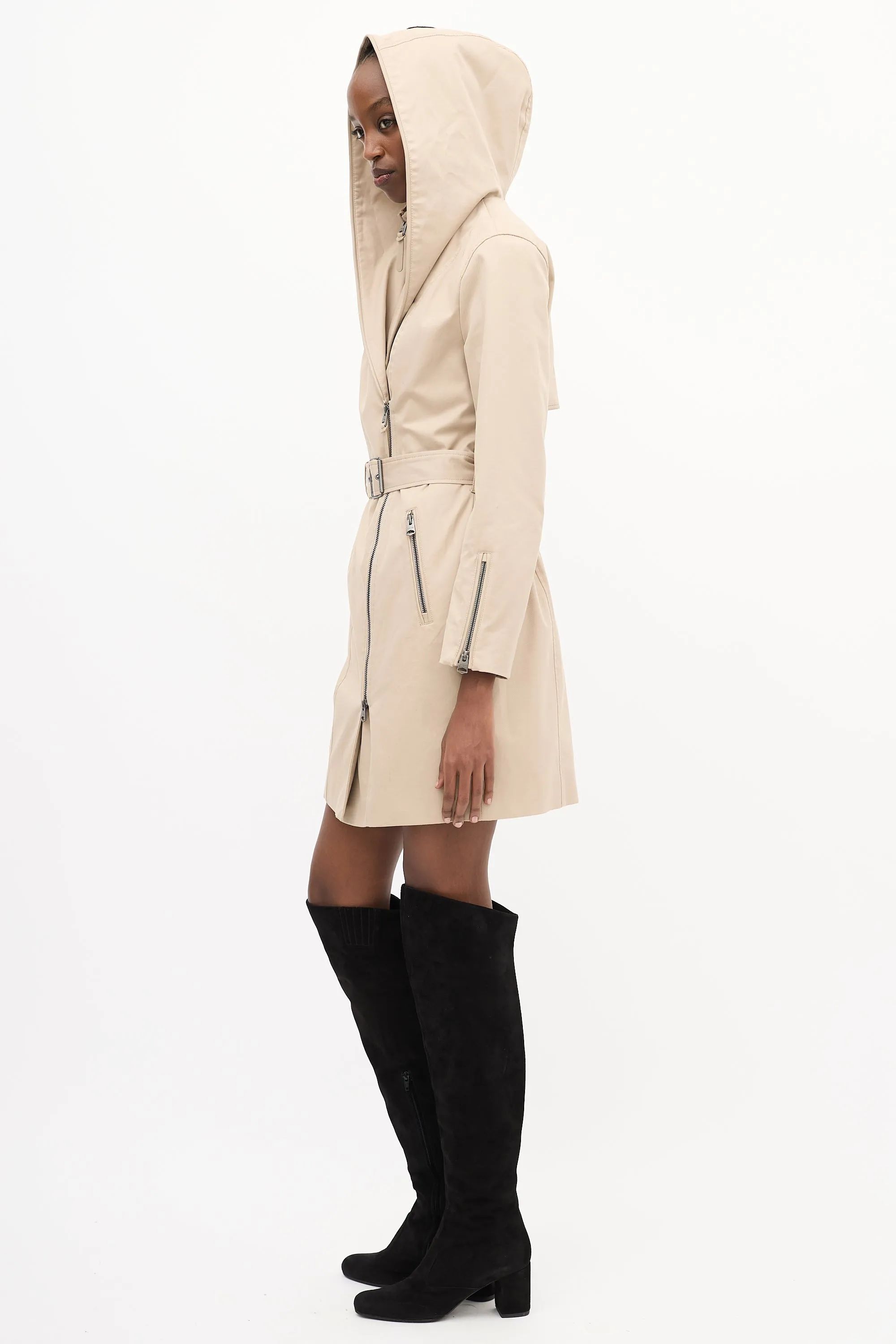 Adela Layered Zip Coat