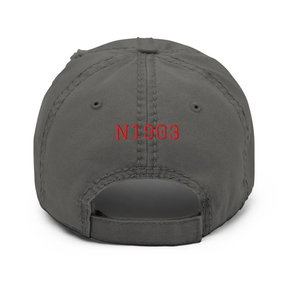 Aeronca Chief Airplane Embroidered Distressed Hat AIRJ5I38911AC-R1 - Add your N#