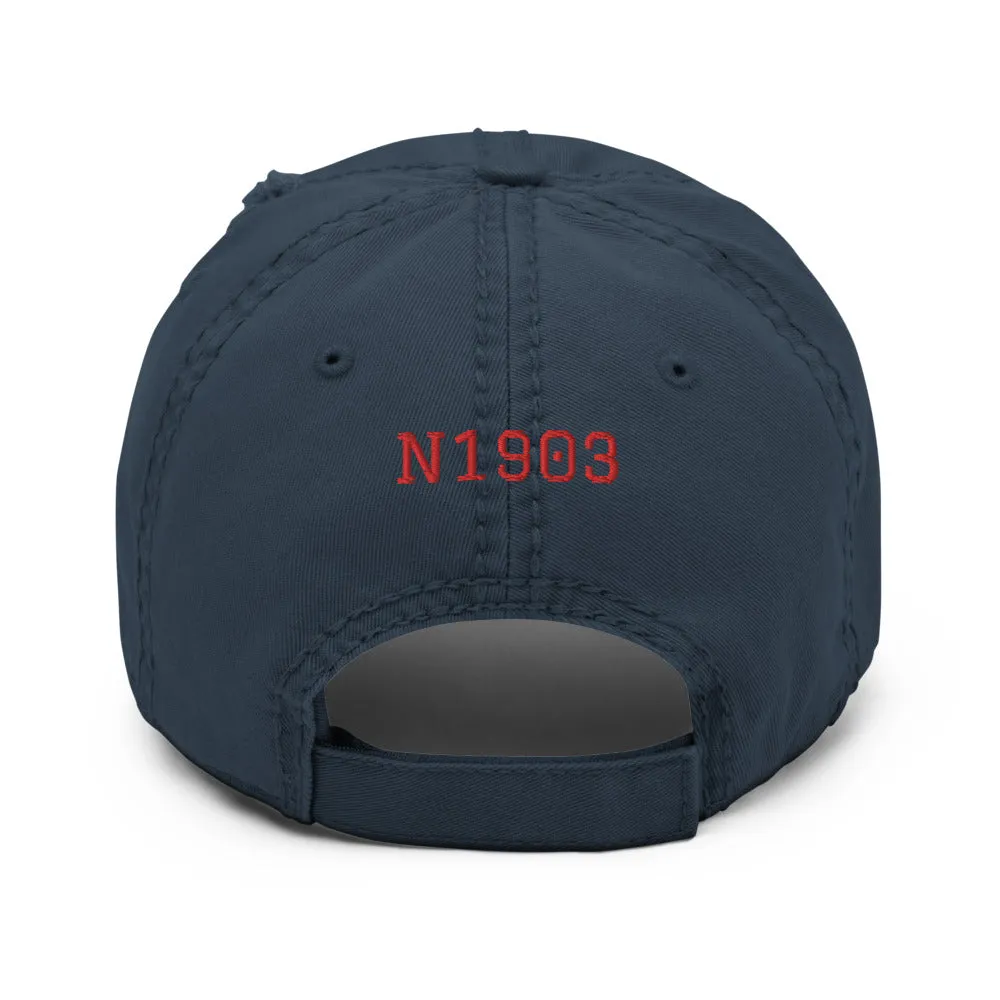 Aeronca Chief Airplane Embroidered Distressed Hat AIRJ5I38911AC-R1 - Add your N#