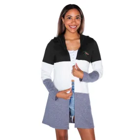 ALABAMA AT BIRMINGHAM BLAZERS INSIGNIA WOMEN'S LIGHTWEIGHT LONG SLEEVE HOODED CARDIGAN WITH OPEN FRONT AND BOLD COLORBLOCK DETAIL