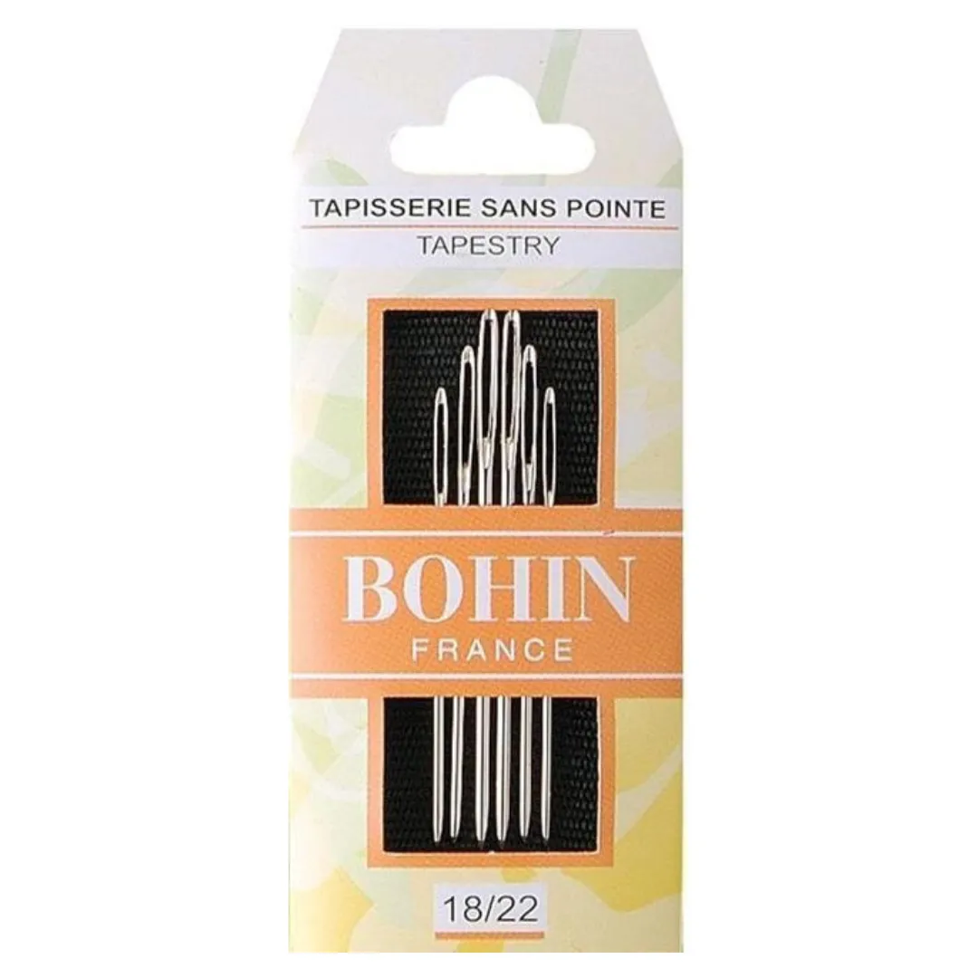 Bohin Tapestry Needles - Size 18/22 - 6 pack
