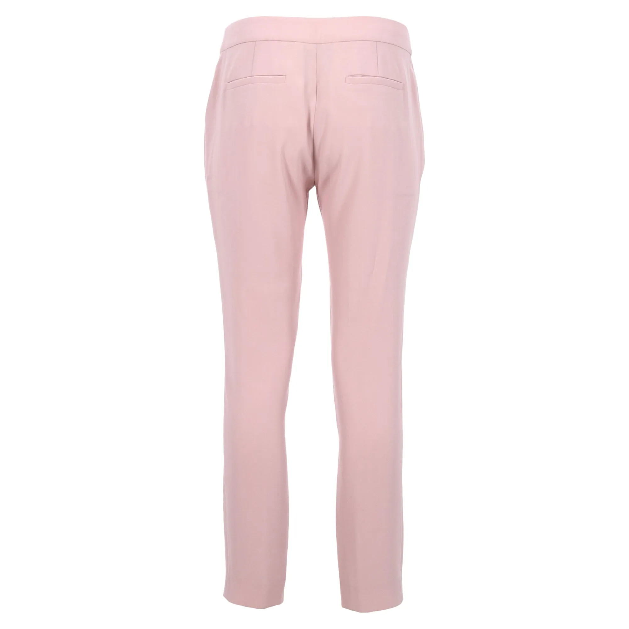 Burberry London Mid-Waist Straight-Cut trousers in Pink Acetate