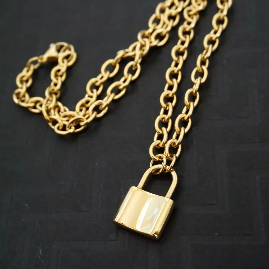 Chunky Padlock Necklace