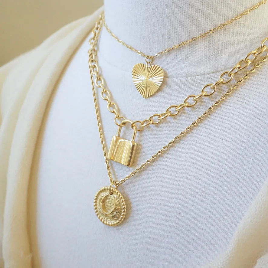 Chunky Padlock Necklace