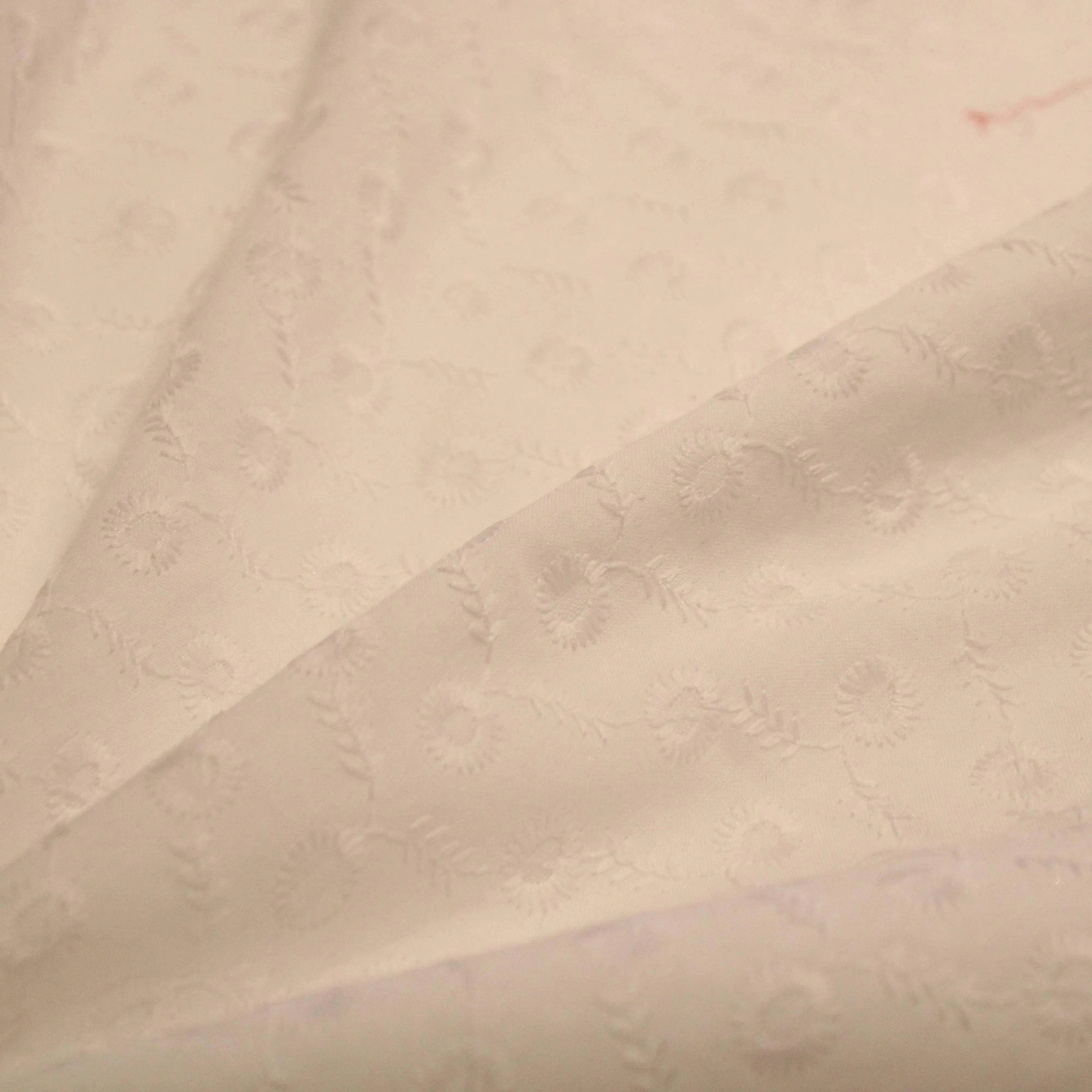 Dream weave - Natural Cotton White Embroidery Fabric