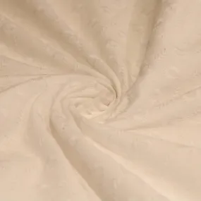 Dream weave - Natural Cotton White Embroidery Fabric