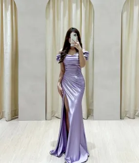 Dress Elegant Lilac Evening Dress Formal Party Dress Long Prom Gown Formal Dress