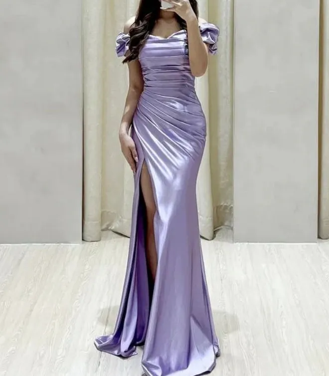 Dress Elegant Lilac Evening Dress Formal Party Dress Long Prom Gown Formal Dress