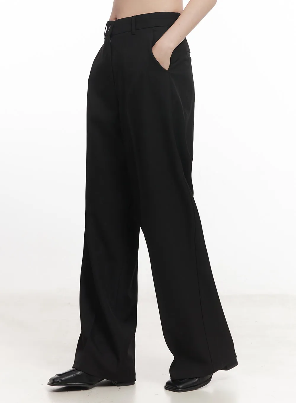 Essential Wide-Leg Slacks CA501