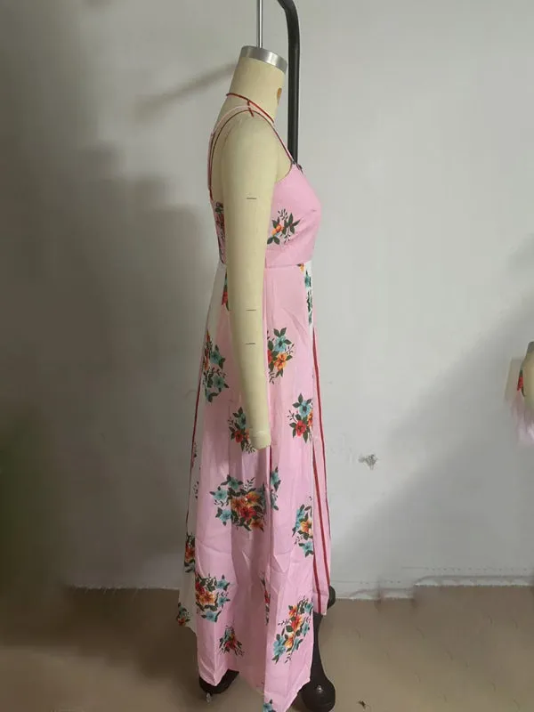 Floral Striped Dress for Trendy Summer Events