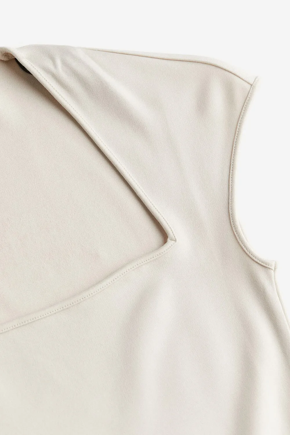 H&M Cap-sleeved Bodycon dress, light beige