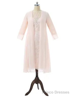 Lace Pearls Groom Formal Short Mother Dresses For Wedding