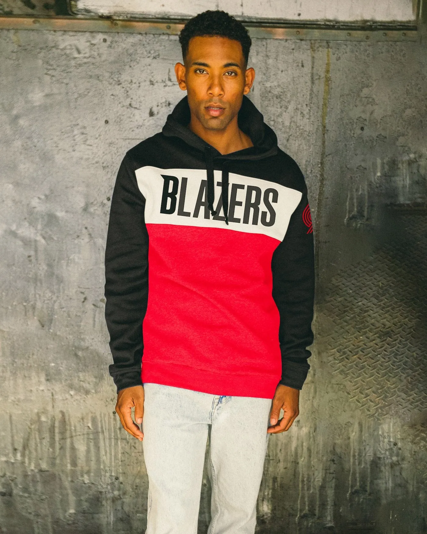 NBA Portland Trail Blazers Colorblock Hoodie