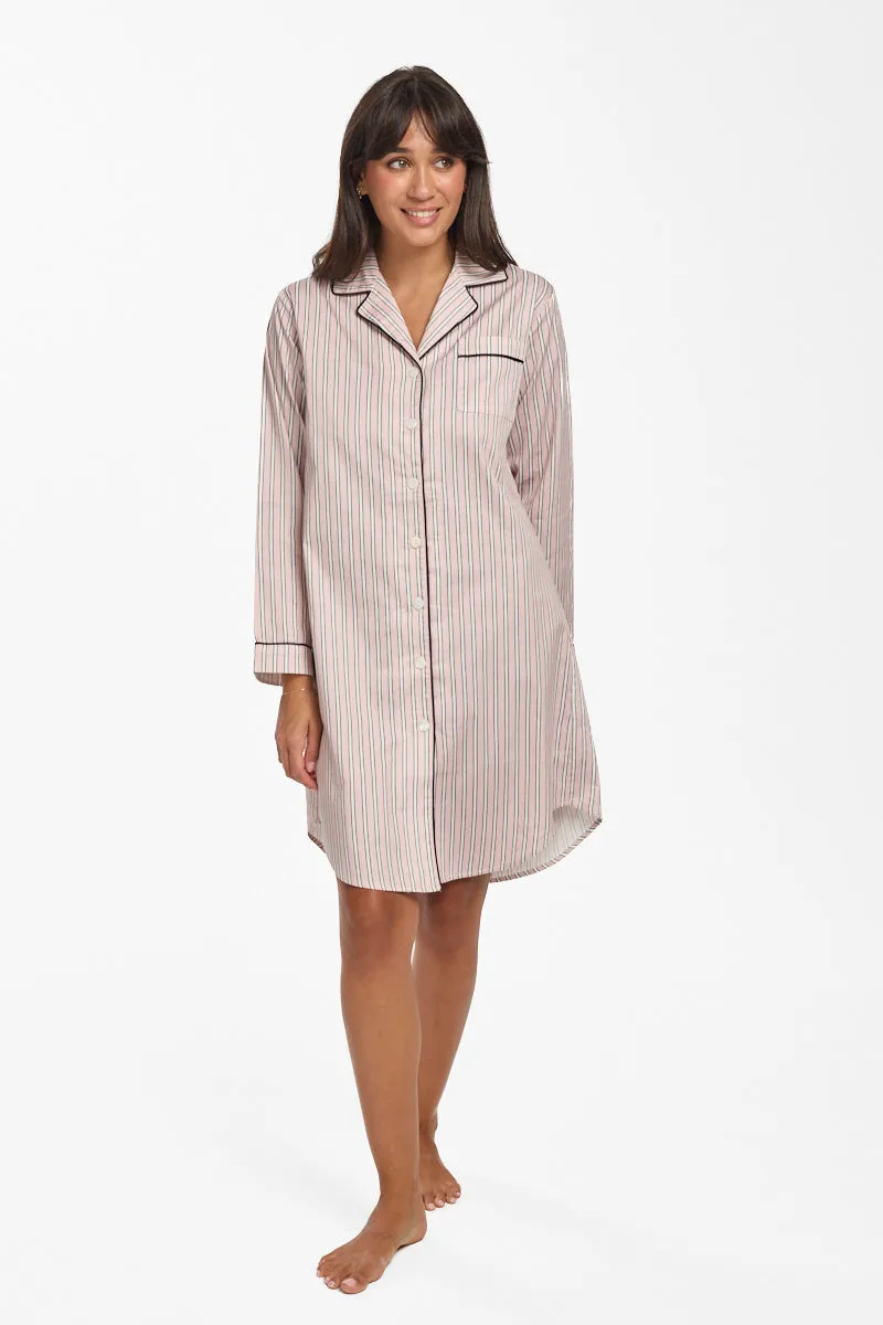 New PinStripe Nightshirt Pink Candy
