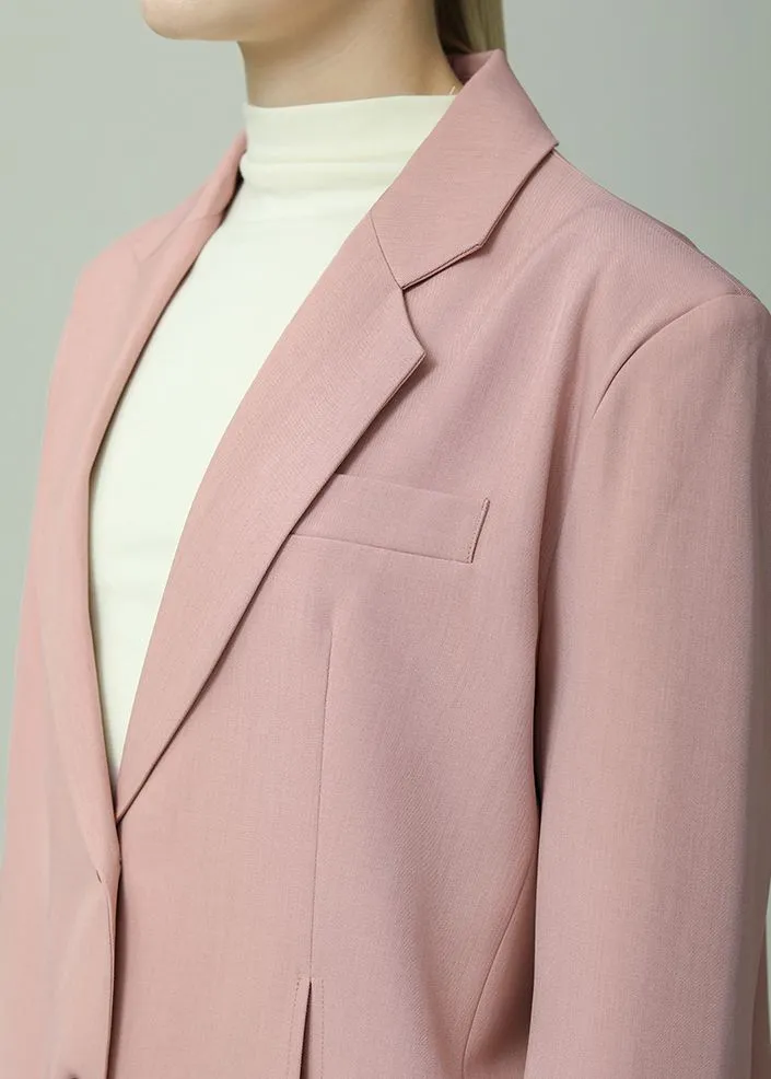Oversized Single Breasted Two Button Blazer