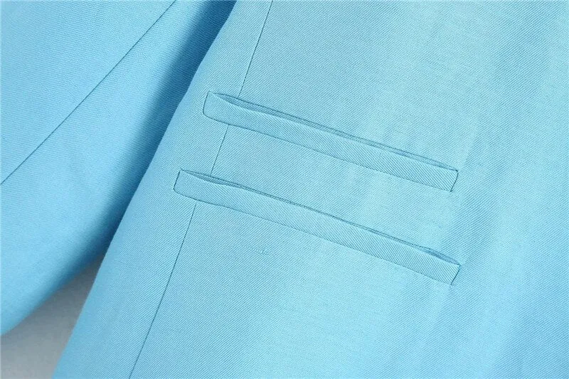 SINGLE BUTTON LONG STYLE BLAZER