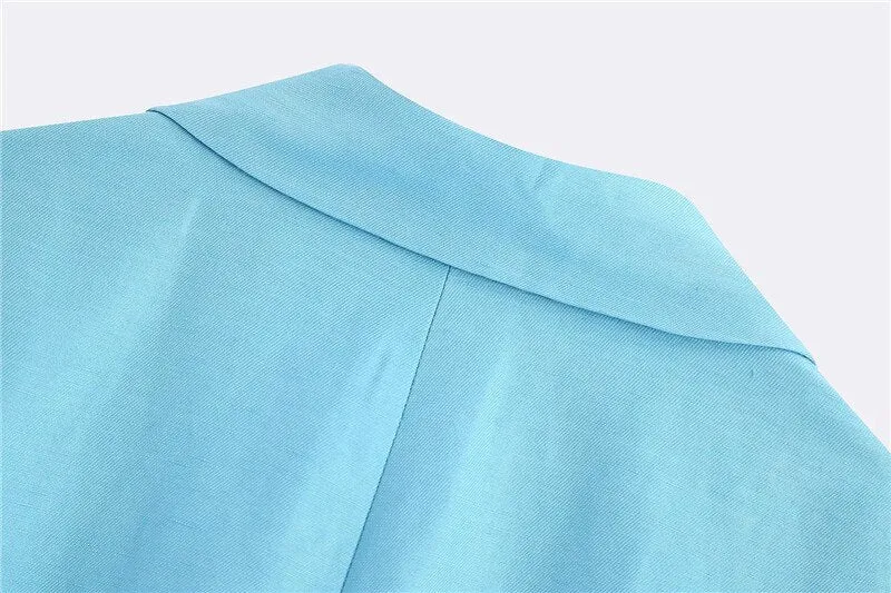 SINGLE BUTTON LONG STYLE BLAZER