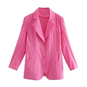 SINGLE BUTTON THIN BLAZER