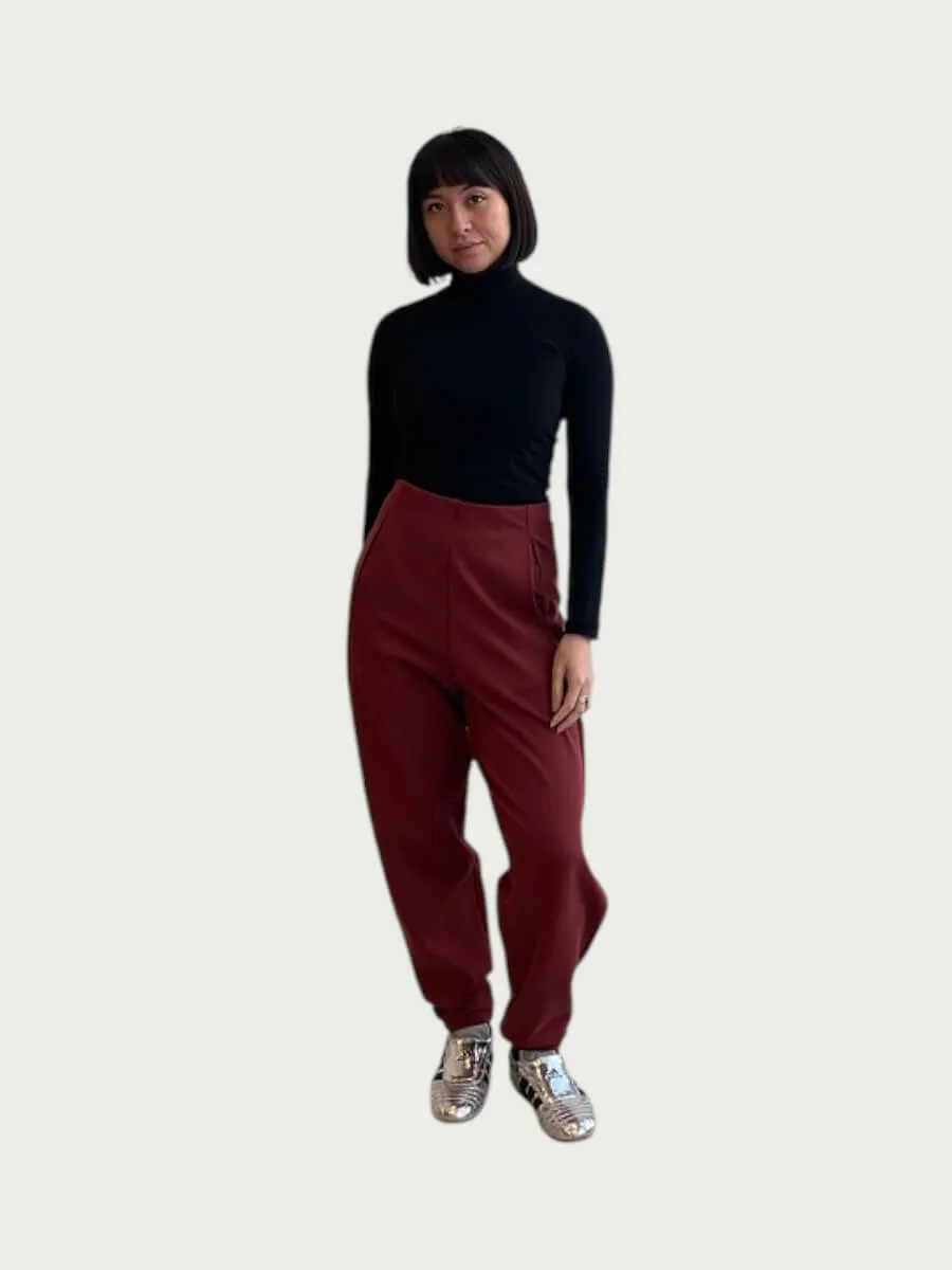 Structured Slacks in Auburn, small / OG Price: $228.00