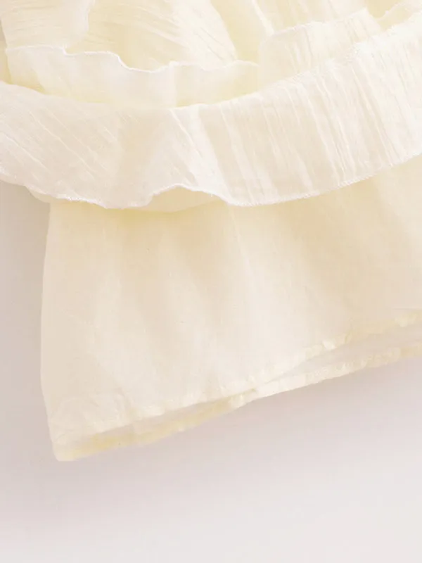 Trendy Backless Bow Layered Mini Dress