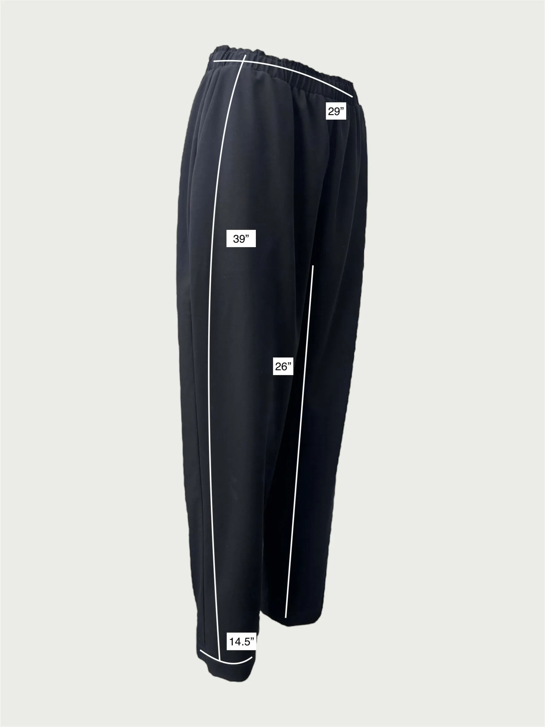 Wool Suiting Gathered Slacks in Black, medium / OG Price: $340.00