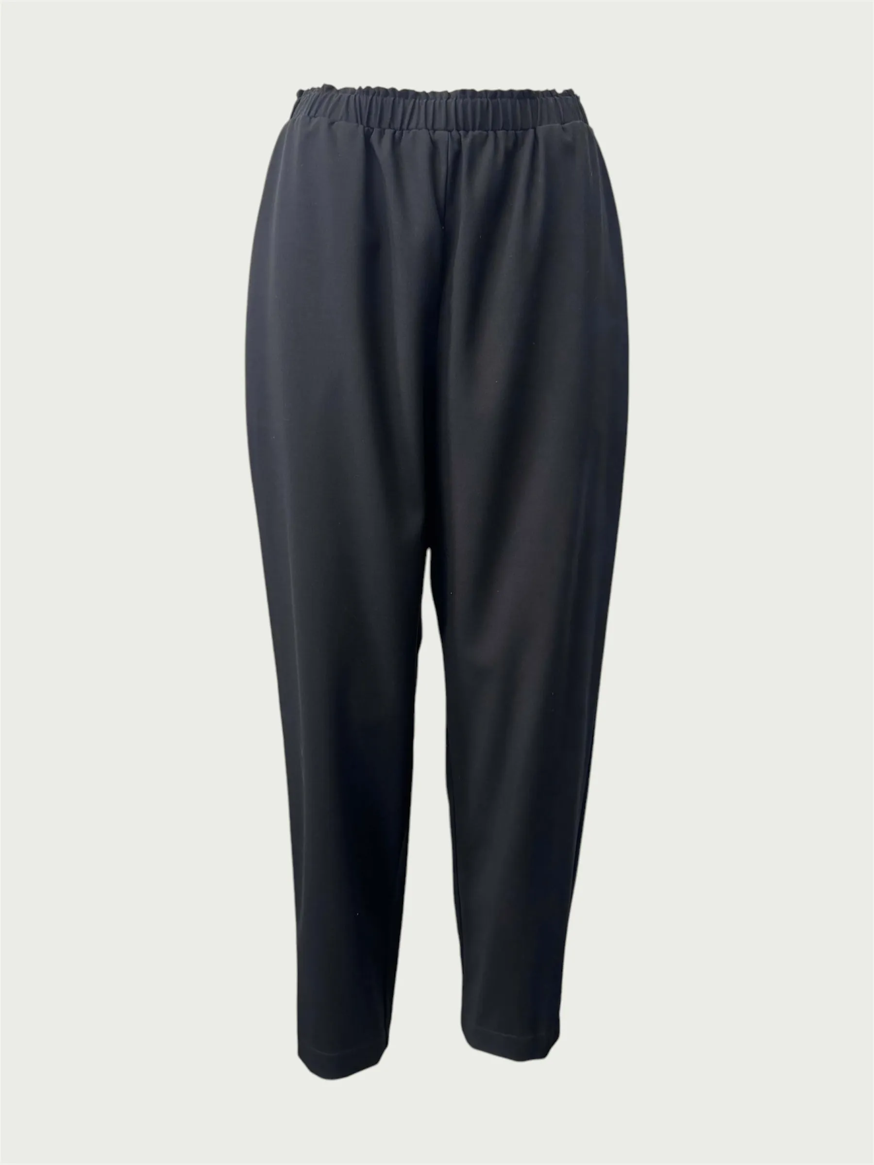Wool Suiting Gathered Slacks in Black, medium / OG Price: $340.00